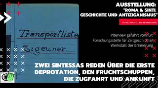 Zwei Sintessas Berichten über die Deportationen aus Hamburg . Zeit vom 16.-23- Mai 1940 in Hamburg