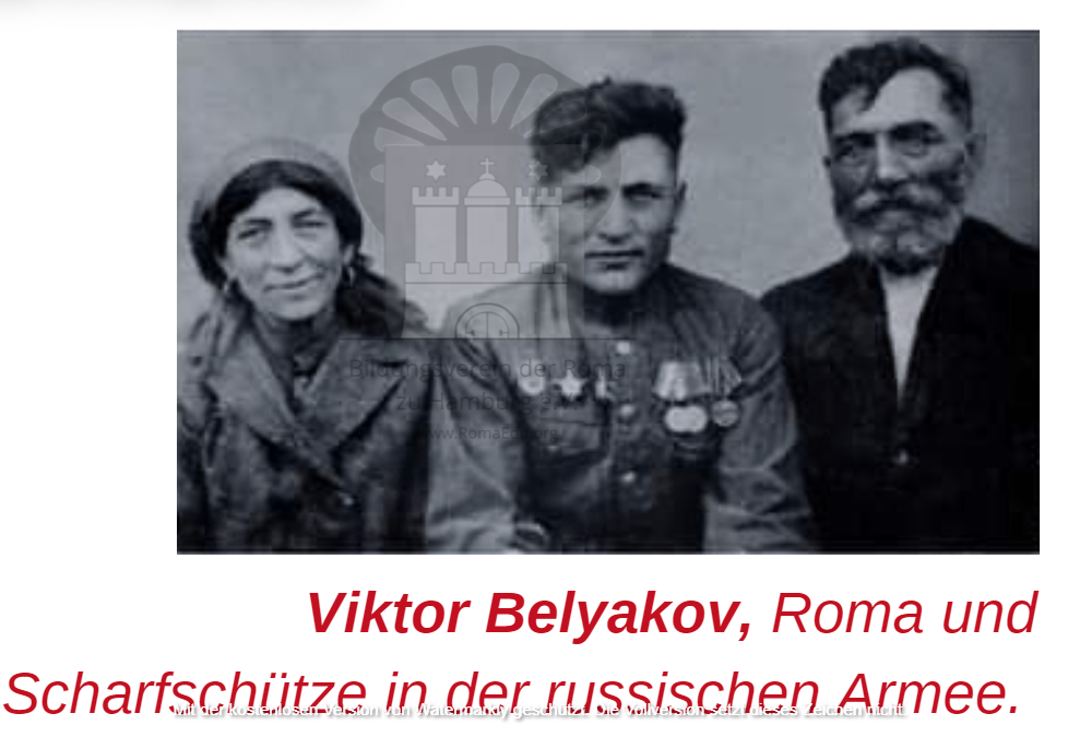 Viktor Belyakov, Roma und Scharfschütze in der russischen Armee.